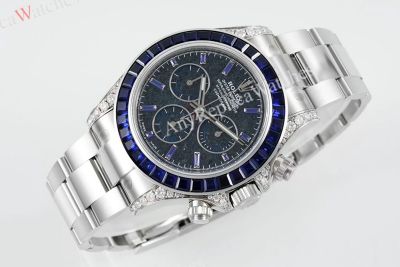PPM Factory Rolex Daytona 40mm Cal.4131 Movement Black Face WG Band Watch
